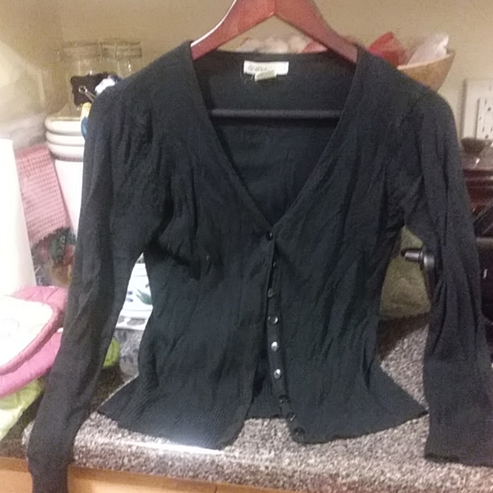 Blk thin cardigan